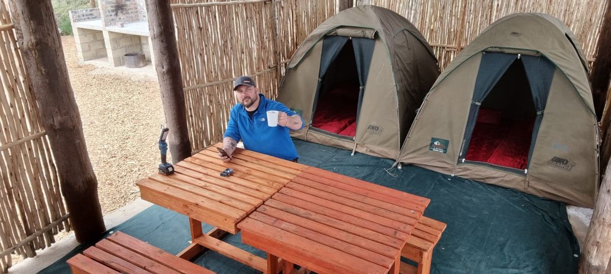 2x2m dome tent setup